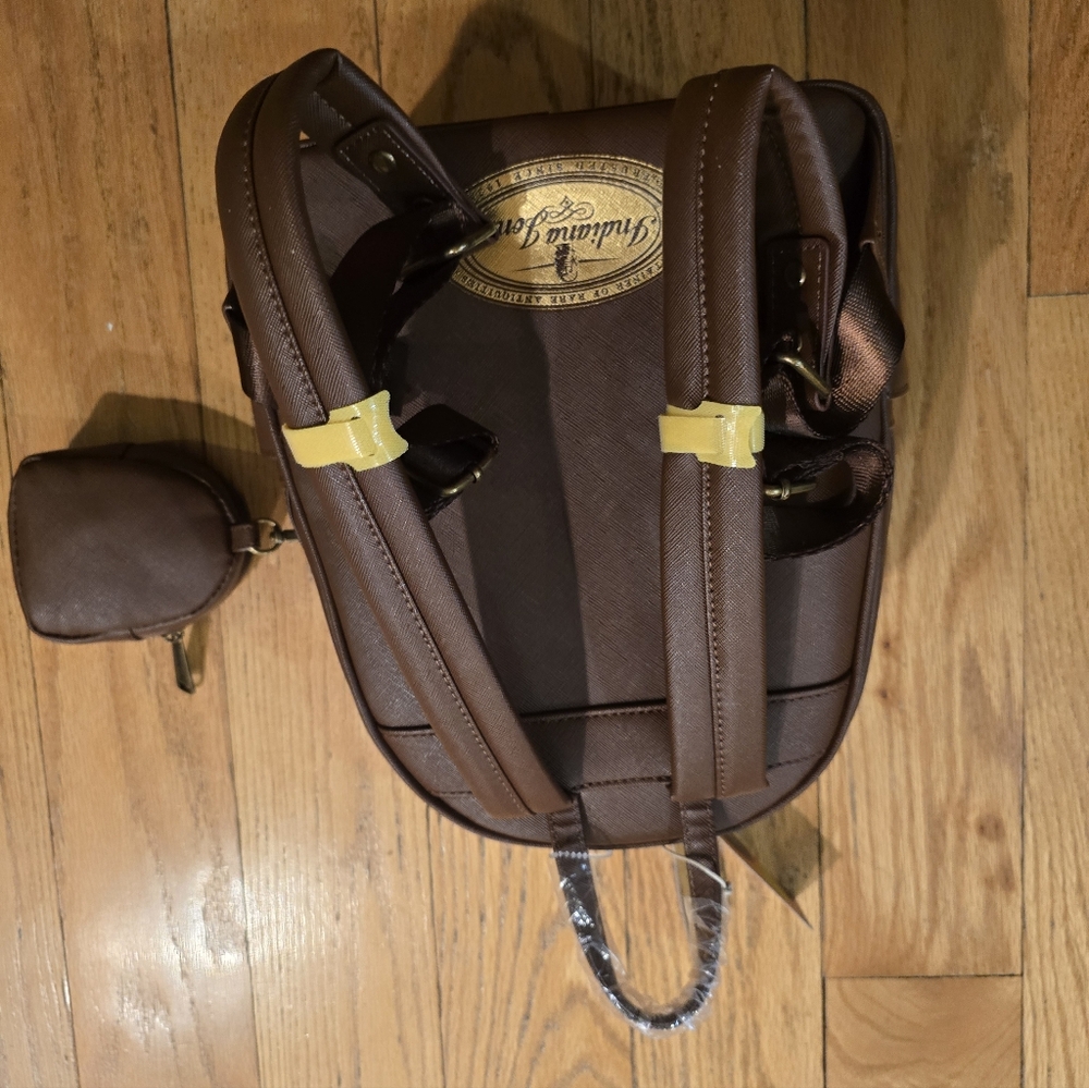 Raiders of the Lost Ark Indiana Jones Backpack & Coin Bag LOUNGEFLY NWT - Picture 2 of 3